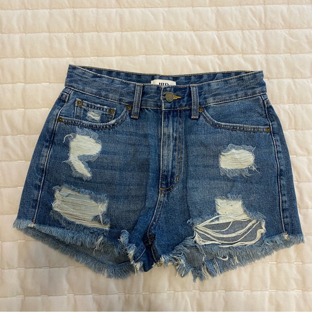 Just Black Denim Ripped Denim Shorts- women’s medium